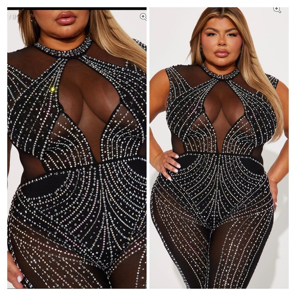 Classy Plus size black jumpsuit 🖤💎 - Picture 2 of 2